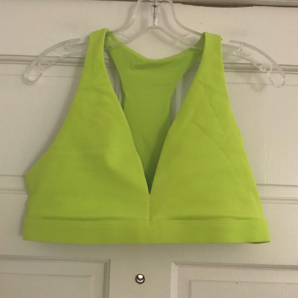 MUSCLE NATION Ribbed Deep V Bra - Picture 2 of 6